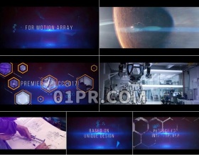 Pr模板数字科技幻灯片