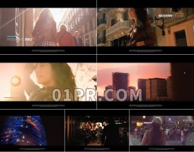 Pr模板现代故障片头