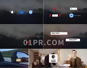 Pr模板Vlog通知