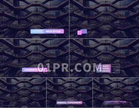 Pr素材时尚企业标题&字幕条
