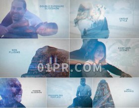 Pr模板双重曝光幻灯片