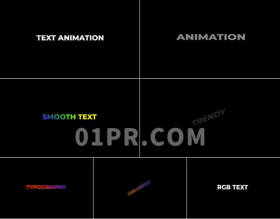 Pr预设文字动画+(RGB)