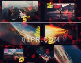 Pr模板史诗TRIANGLES幻灯片