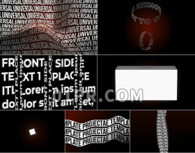 Pr图形模板Quantum Typo