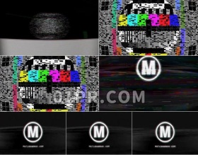 Pr模板TV噪音LOGO