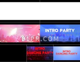 Pr模板片头DANCING聚会
