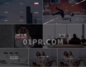 Pr图形模板卡通简单标题