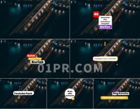 Pr模板快速时尚标题4K