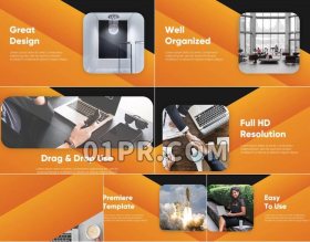Pr模板简洁企业简约IST展示