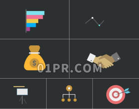 Pr图形模板商业动画图标