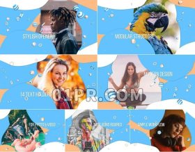 Pr模板时尚幻灯片片头