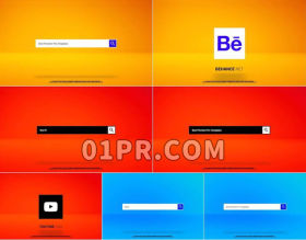 Pr模板搜索简约LOGO