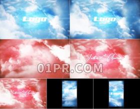 Pr模板天空LOGO展示