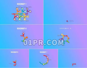 Pr图形模板商业数据图表时间轴(MOGRT)