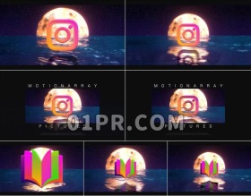 Pr模板月球电影LOGO