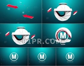 Pr模板抽象科技LOGO