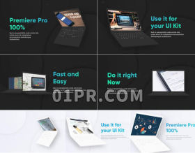Pr模板LAPTOP网站展示(光效+黑暗)