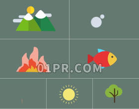 Pr图形模板自然动画图标包