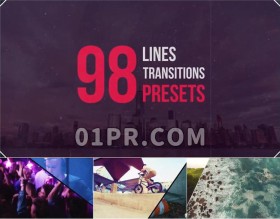 Pr线条转场 简约线条转场预设