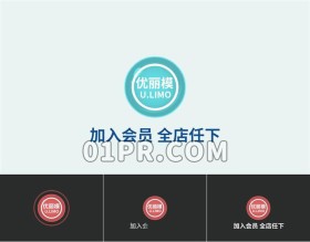 Pr模板logo 水滴简约标志logo演绎展示