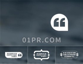 Pr引号标题 极简简洁标题字幕商业企业 Pr字幕模板