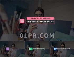 Pr社交媒体标题模板 Pr字幕模板