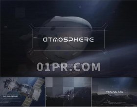 Pr科技模板 空间技术科幻片头模板