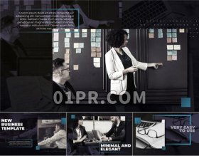 Pr模板片头 27张60秒现代商业企业宣传公司介绍 Pr片头模板素材