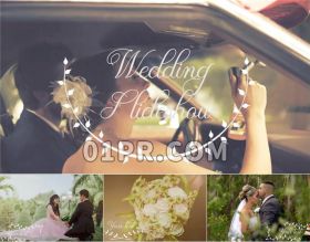 Pr婚礼模板片头 8张照片30秒简单简约情人爱情生日相册 Pr片头模