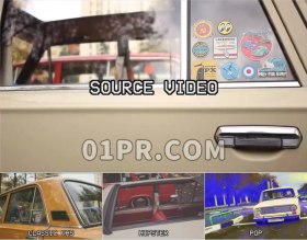 Pr模板 VHS复古效果80年90年胶带老旧电影 Pr素材