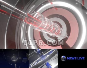 Pr新闻片头模板 3D动画新闻直播广播电视 Pr片头模板