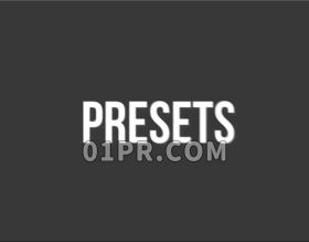 Pr字幕动画预设 透视弹跳滑动文字过渡 Pr转场预设