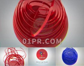 Pr变形球体Logo模板 3D三维球形标志演绎 Pr素材Logo