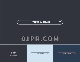 Pr关键词搜索Logo模板 网络搜索栏标志演绎Logo Pr素材