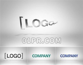 Pr3D旋转Logo模板 三维文本文字标志演绎Logo Pr模板素材