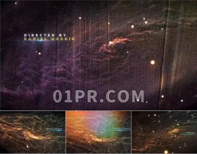 Pr宇宙星云片头模板 抽象空间太空星系科幻50秒 Pr模板素材