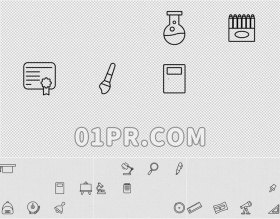 Pr学校动画图标元素 24组mogrt基本图形学习教育 Pr素材包