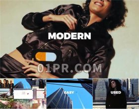 Pr动感多帧幻灯片 51秒现代快速简洁优雅流畅 Pr模板素材
