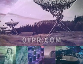 Pr视差粒子幻灯片模板 16层60秒大气恢宏辉光电影快速介绍 Pr模板