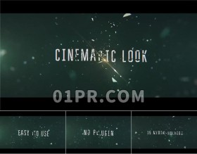 Pr震撼爆破片头模板 15层78秒玻璃标题粉碎电影预告片 Pr模板片头