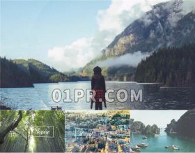 Pr视差穿越幻灯片模板 85秒大气恢宏励志灵感 Pr模板素材