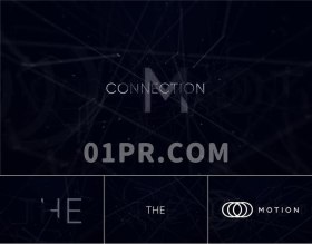 Pr模板logo 数字技术连接线条轨道网络高科技标志演绎 Pr素材