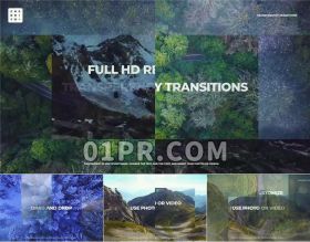 Pr转场模板 16组透明滑块方形动态滑动过渡效果 Pr素材