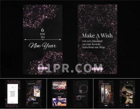 Pr模板 8组竖屏新年庆祝粒子封面包装 Pr片头模板 Pr素材