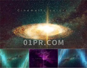 Pr片头模板 68秒抽象宇宙星际空间星云恒星 Pr模板片头标题