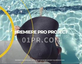 Pr转场模板 16组简约时尚多彩图形圆形六边形过渡效果 Pr转场特效