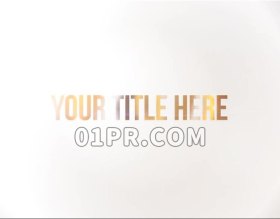 Pr图形模板 简洁光泽LOGO时尚现代企业明亮闪光水波 Pr标题效果