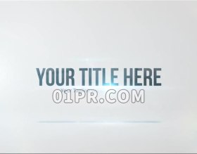 Pr图形模板 简洁翻转标志LOGO快速模糊公司优雅耀斑光效 Pr素材