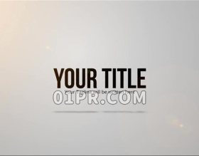 Pr图形模板 简洁闪光LOGO标志明亮企业快速光泽白色 Pr素材