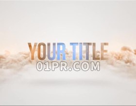 Pr图形模板 4K辉光下坠LOGO标志震动冲击尘土粒子重力弹性 Pr素材